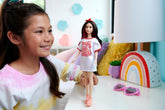 Barbie Fashionistas Doll Red Mesh Dress - Colorland Toys